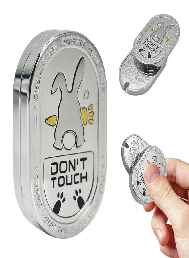 7JI Desperate Rabbit Fidget Slider Metal, ADHD & Anti-Stress Toy for Adults, EDC Push Slider Fidget Blocks for Focus & Anxiety Relief,Executive Desk Toy Gifts - Image 1